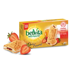 BelVita Duo Fourré Fraise Yaourt