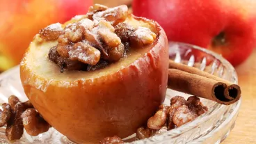 Pommes au four aux raisins et aux noix avec Fruit d'Or ProActiv ®