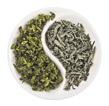 Thé vert et thé blanc