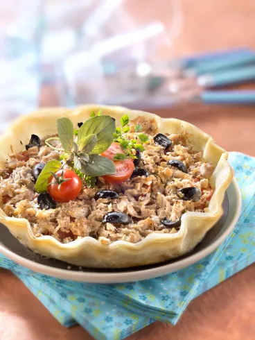 Tarte au thon et à la tomate