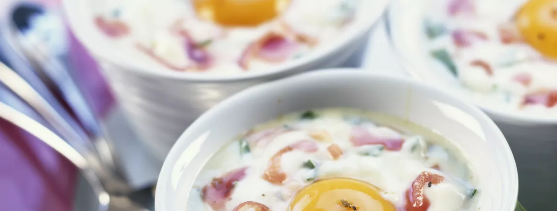 Oeuf cocotte à la cancoillotte Oeuf cocotte à la cancoillotte